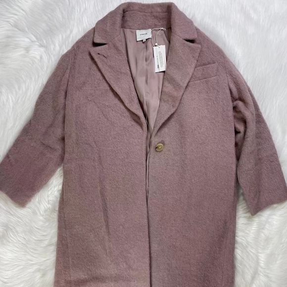 NWT $795 Vince Textured Wool Blend Notch Collar Coat - Picture 5 of 7